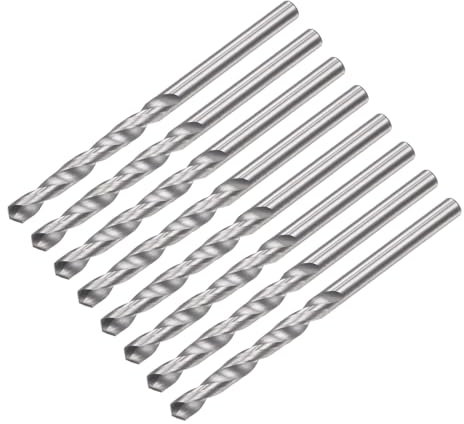 QUARKZMAN Punte per Trapano in Carburo di Tungsteno, 2,5mm C2/K20 Punte per Trapano Jobber con Gambo Dritto per Acciaio Inossidabile Alluminio Ferro Metallo Plastica 8pz