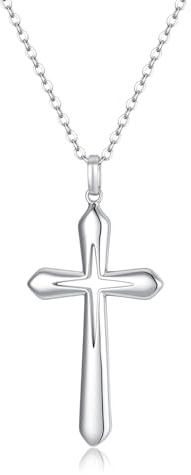 GAVU Damen Halskette Silber 925 mit Kreuz Anhänger