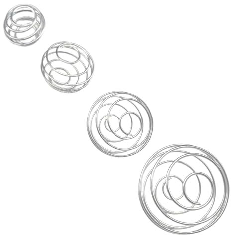 GUTERTOP 4 Stück Klein Shaker Kugel Edelstahl, Shaker Ball, Metall Frühling Blender Ball für Flasche Cup Draht Schneebesen Ball für Protein gemischte Getränke