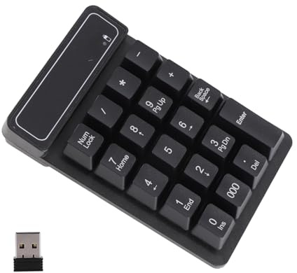 SUNGOOYUE Mini Clavier Numérique sans Fil, Portable, Commercial, 19 Boutons, USB, pour Ordinateur de Bureau et de Bureau