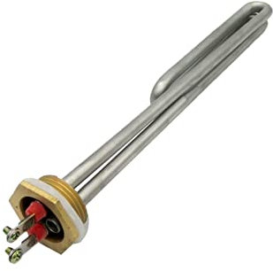 DHVIJA DN25 / 1 Tube d'élément Chauffant à Eau Solaire à Pouce avec Trou de sonde 1 Bsp Fil 1kw / 2kw / 3kw / 4kw Joyous(220V,3KW230L DN25 201SS)