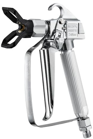 VEVOR Pistola a Spruzzo per Vernice Senz'Aria ad Alta Pressione da 253,1 kgf/cm² Pistola a Spruzzo per Vernice Senz'Aria con Ugello 517, Kit Pistola a Spruzzo Senz'Aria con Giunto Girevole con Filtri