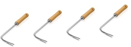 Gatuida 4 Pièces Outils de désherbage Manuel Plantes Tondeuse à Gazon désherbeurs houes de Jardin Usine Pot Outils Jardinage kit Jardinage Pelle de désherbage Outil Meuble du Sol Bois