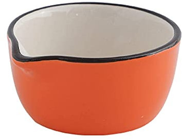 NEBE Bricco Latte Barca Gravy Barca GRANICA Ceramica con Desig BOTELLO NEGOTTO Punto STURDO E PROSSA di Massaggio RUSSUTO Easy da Pulire 90ml Rosso Salsiera(C)