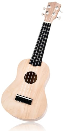 Kit ukulele fai -da -te 28 PCS, crea il tuo kit di lavoro per chitarra Ukelele a 4 corde da 21 pollici con accessorio per adulti
