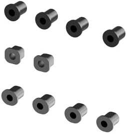 CROBOLL R11057 Flange Tubes for Suspension Arm, Spare Part Set for RC Vehicle RZ001 and XTS-F10