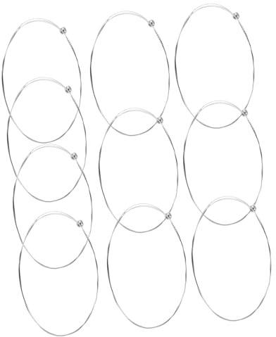 BESTonZON 10 Stück E Guitar Strings aus Edelstahl Draht mit Außergewöhnlicher Klangqualität und Verlängerter Lebensdauer Stilvolles Gitarrensaiten für Anfänger und Erfahrene Spieler