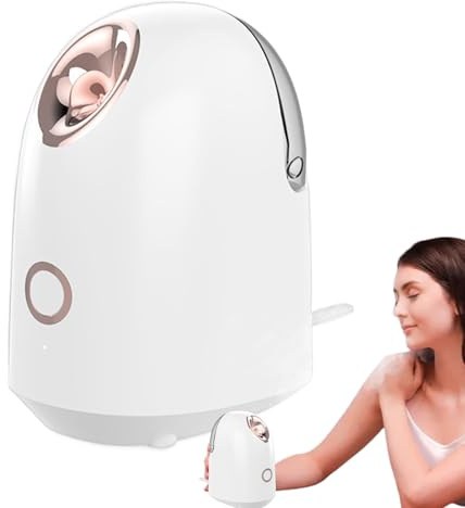 Face Steamer - Facial Steamer | Portable Facial Humidifier Spa Sinuses Humidifier Atomizer Hot Mist Moisturizing Sprayer Home Sauna SPA Bonus Blackhead Extractor Daily Hydration for Absorption