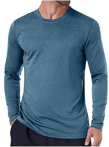 UPF 50+ Sommer Uv Shirt Langarm Herren Tshirt Sonnenschutz Uv-Schutz Langarmshirt Atmungsaktive Schnelltrocknend Rashguard Männer Freizeit Schutzkleidung Sport Wandershirt Surfen Angeln Kleidung