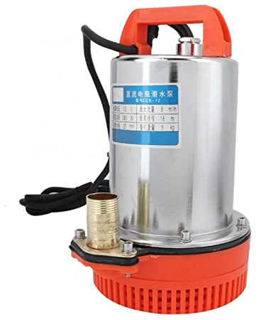 Submersible Pump Ultra-Quiet Water Pump DC 12V Submersible Deep Well Water Pump Irrigation Waterproof Aquarium for Garden