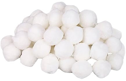 Hemobllo Balles Filtrantes Piscine Légères et Résistantes pour Filtration Compatible Skimmer et Robot Piscine Nettoyage Pratique des Impuretés