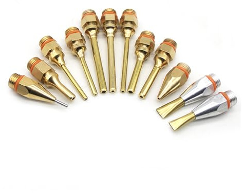 Pistola per Colla, Pistola for colla a caldo 1.5x70mm 1.8x55mm Ugello lungo in rame Ugello di diametro grande e piccolo Ugello da 1 mm con chiave for ugello, 1 pz/lotto(2.0x70mm)