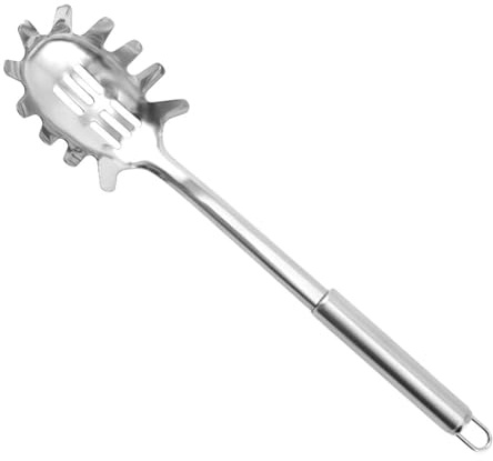 TOYANDONA Cuchara para Espagueti de Acero Inoxidable Servidor Multifuncional para Pasta y Fideos Utensilio de Cocina Resistente y Fácil de Limpiar