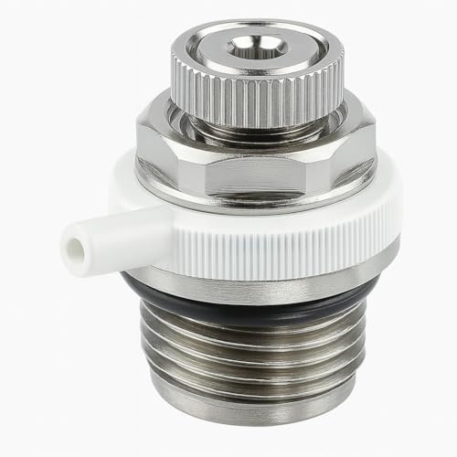 LeGeYo Válvula Automática de Purga Radiador 1/2” Latón Niquelado Desaireador Calefacción Instalación Fácil Sistema de Radiadores