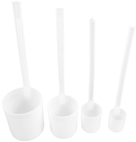 Abaodam Servir Vino de Mango Largo, Set 4 Piezas (1 Liang, 2 Liang, Medio Jin, 1 Jin), Cucharones Medidores Prácticos para Suministros de Cocina y Ceremonias de Té