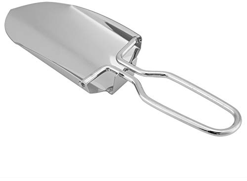Generic Pala Pieghevole Portatile Vanga da Sopravvivenza Leggera Multifunzionale per Campeggio e Pesca Realizzata in Resistente Acciaio Inossidabile con Custodia per il Trasporto