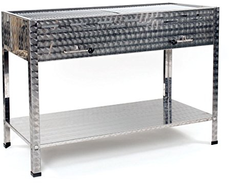 Holzkohlegrill 6 mit Standfüssen Edelstahl