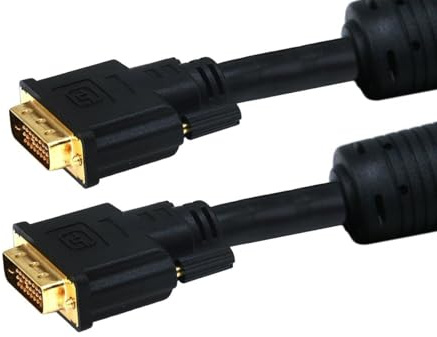 Monoprice 6ft 28AWG CL2 Dual Link DVI-D Cable - Black