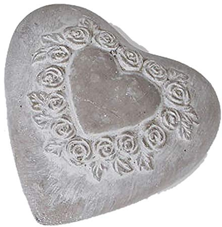 Décoration de jardin en forme de cœur rustique - 13 cm