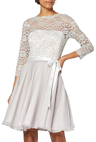 Swing Damen Kleid Fiona, 9216 silver cloud/silver, 36