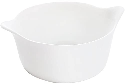 Luminarc - Ramequin rond Blanc Smart Cuisine Carine 250°C - Verre Innovant - Léger et Extra-Résistant - Nettoyage Facile - Fabrication en France - Dimensions 11 cm