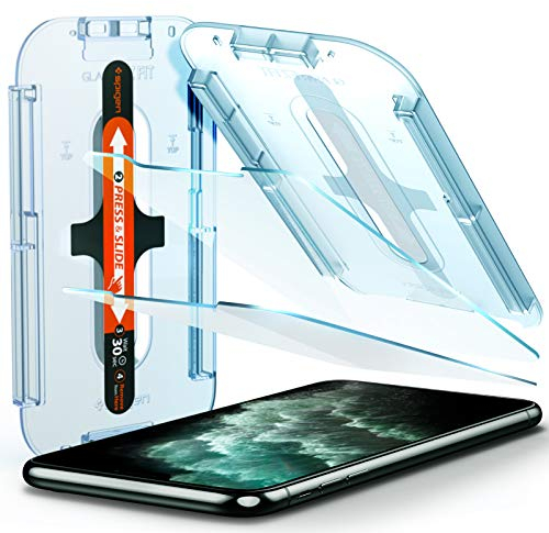 Spigen EZ Fit Tempered Glass Screen Protector for iPhone 11 Pro Max and iPhone XS Max - 2 Pack