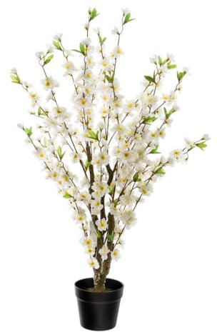 Atmosphera - Cerisier Blanc Artificiel H100 cm - Blanc