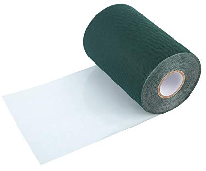 Niiyen Ruban de jonction d'herbe Artificielle, Ruban adhésif d'herbe de Tapis d'herbe, Ruban de Gazon Artificiel de Bande de Couture de Gazon de 2 Couleurs 150mm * 10m(Green)