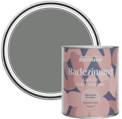 Rust-Oleum Grey Moisture Resistant Bathroom Wood and Cabinet Paint in Satin Finish - Torch Grey 750ml