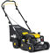 Mowox® PM 4030 P Benzin-Rasenmäher, zentrale Höhenverstellung, Schnittbreite 40cm, 50 L Fangsack mit Füllstandsanzeige, leicht zu montieren, TÜV/GS