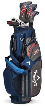 Callaway Golf XR - Juego Completo de 13 Piezas para Hombre, Color Azul y Rojo