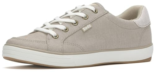 Keds Center 3 Lace Up, Sneaker Womens, Oatmeal Textile, 7.5 Medium