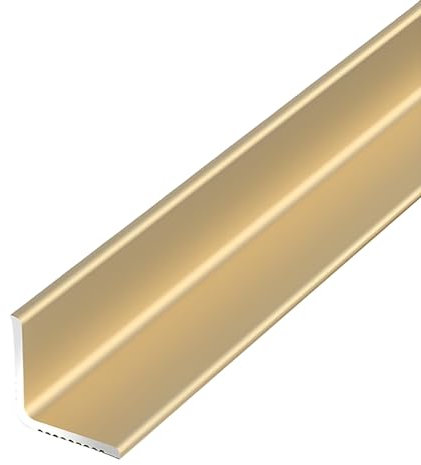 Raouoae Wandabschlussleiste Länge 90cm/3 Stück Kantenschutz Aluminiumlegierung Innenwinkel Decken Leiste Bietet Robusten Schutz Und Klare Linien Für Wandecken(Gold,30x30mm)