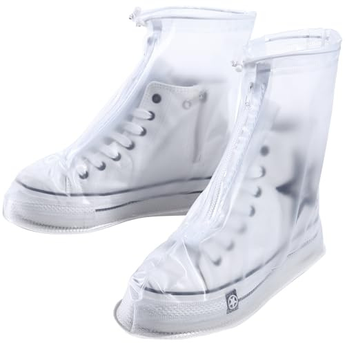 Cubre Zapatos Impermeable, Zapatos a Prueba de Agua Cubierta Reutilizable y Plegable Antideslizante