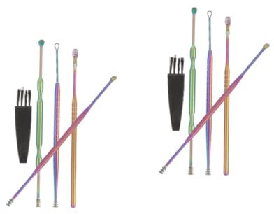 FRCOLOR 2sätze Ohrreinigungswerkzeugen Ohrlöffel Und Reinigungsbürste Effektives Ohrenschmalz Entfernen Für Erwachsene Und Langlebig