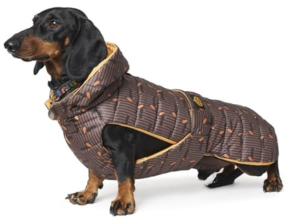 Fashion Dog wasserfester Hunde-Steppmantel speziell für Dackel - 36 cm