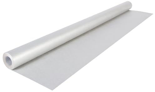 Papiertiger Farbiges Kraftpapier auf Rolle, ideal für Geschenkideen und Bastelprojekte (Silber, 1 Rolle 10m x 70cm)