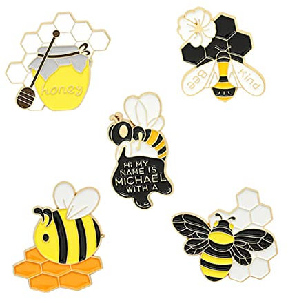 LIFKOME 5stücke Bienenbrosche Mini Legierung Abzeichen Brosche Kleidung Zubehör Bienen-pin Brosche Für Kleider Taschen Rucksäcke Mützen Schals