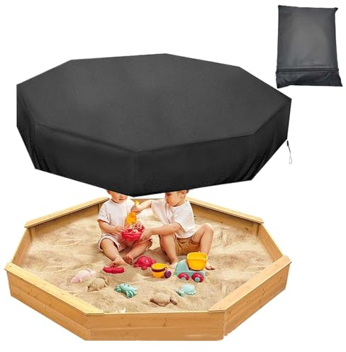 Housse de sable octogonale - Couvercle pour bac octogonal, protection pliable avec cordon de serrage pour sable | couvercle imperméable pour sable en tissu Oxford 210D, boucle réglable P