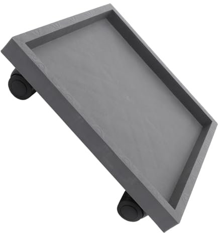 Milisten Bandeja Cuadrada para Macetas con Ruedas Soporte Móvil para Plantas Base Rodante Duradera para Interiores Y Exteriores Diseño Elegante Y Funcional para Decorar Tu Hogar