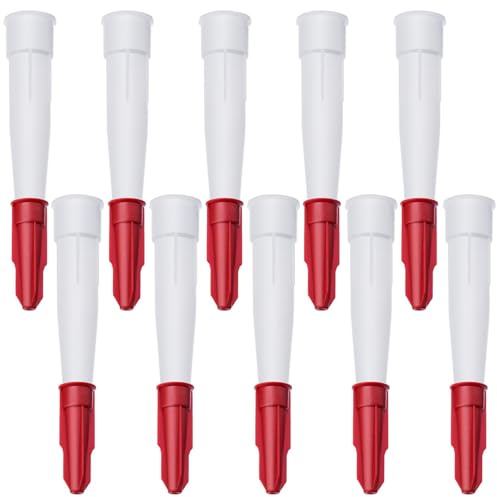 VACUBXBY 10 Pièces Embouts de Cartouche, Buse de Remplacement en Silicone, Buses Calfeutrage Plastique, Silicone Cartouche Douilles pour la Cuisine, la Maison