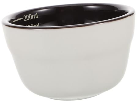 jojofuny Tazza Da Caffè in Contenitore Per Misurazione Piccola Ciotola Graduata in Porcellana Per Chicchi Caffè e