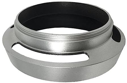 Paraluce in metallo ventilato per fotocamere da 37 mm, 40,5 mm, 43 mm, 46 mm, 49 mm, 52 mm