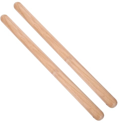 ULTECHNOVO Baquetas Ligeras Respuesta en Color Caqui de Madera para Instrumentos de Percusión para Adultos y Niños en Música Rítmica