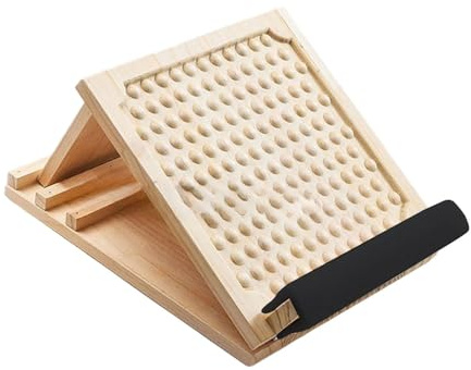 harayaa Schräges Trainingsbrett Aus Holz mit Pedalen, rutschfest, Zum Dehnen von Füßen Und Waden. Ideal für Kniebeugen Und