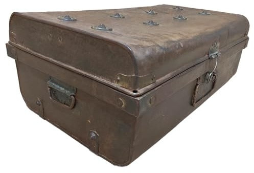 Koffer aus Metall, handgefertigt, 67 x 37 x 25 cm