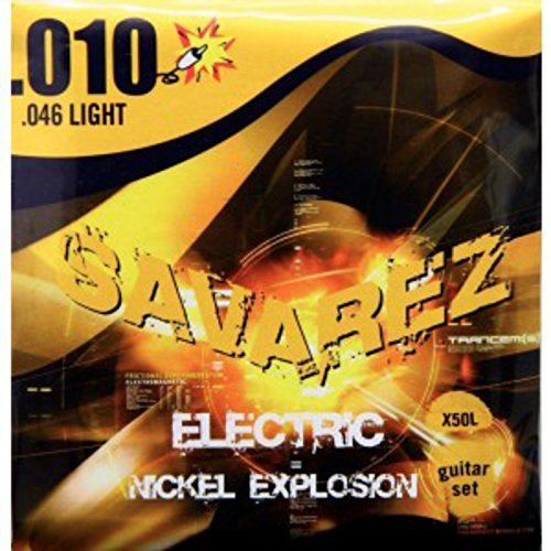 Savarez E-Gitarre-Saiten Nickel Explosion Roundcore Satz Light .010-.046 X50L