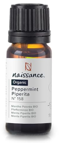 Naissance Pfefferminzöl BIO (Nr. 158) - 10ml - Mentha Piperita - 100% Reines Ackerminze Ätherisches Öl - Minzöl für Naturkosmetik, Aromatherapie, Duftlampe - Duftöl für Aroma Diffuser