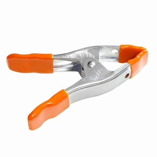 Pixapro 6 Spring A Clamp for Backgrounds and Diffusers Photography Lighting Video Studio LED Lights Cameras for Photography Lighting Kit Small C Clamp Photography Clamps (Chrome)