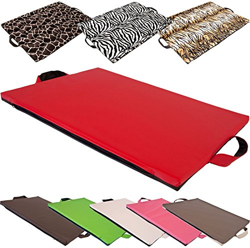 CopcoPet Hundematte Alex Braun/Schwarz 68 x 48 cm M – Robustes Kunstleder – Waschbar, abwaschbar, rutschfest & pflegeleicht – Für kleine Hunde, Auto, Garten, Camping – Mit 3,5 cm Schaumstoffkern